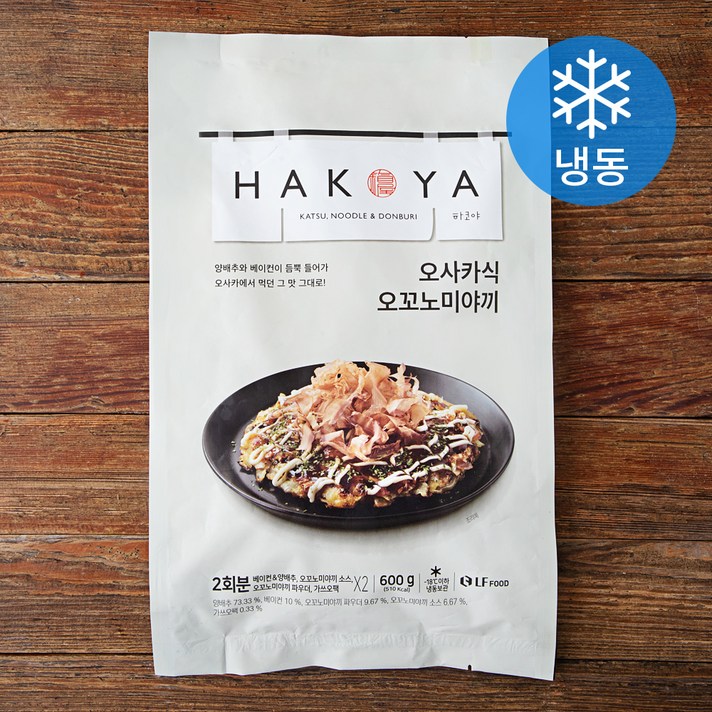  하코야 오사카식 오꼬노미야끼 (냉동), 600g, 1개 