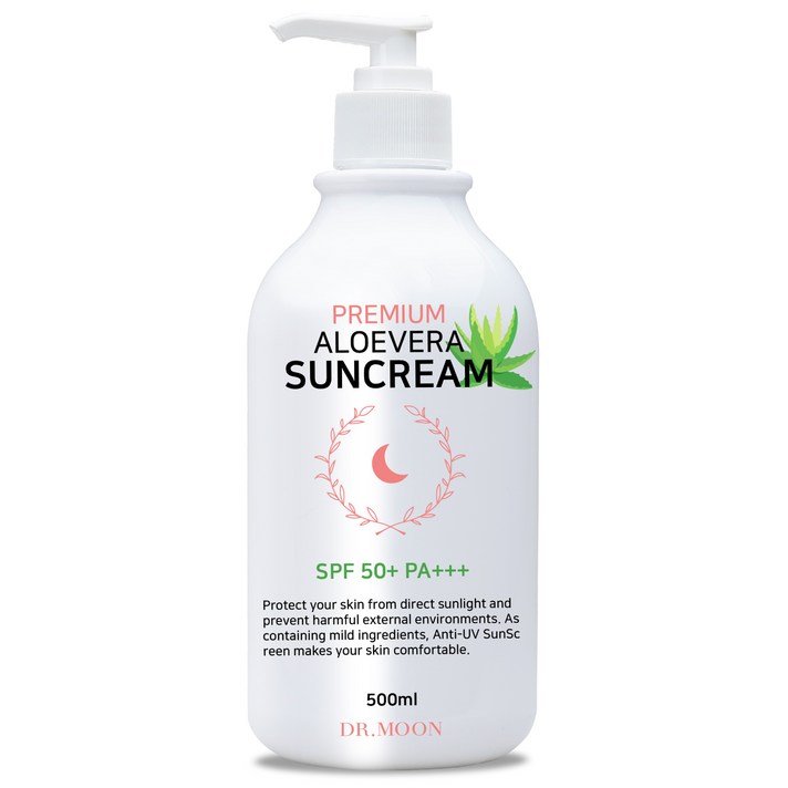 닥터문 프리미엄 대용량 알로에베라 선크림 SPF50+ PA+++, 1개, 500ml