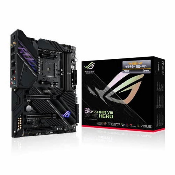 에이수스 AMD CPU용 메인보드 ROG CROSSHAIR VIII DARK HERO 아이보라