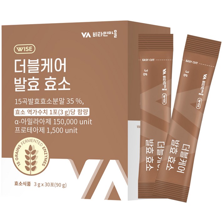 비타민마을 와이즈 더블케어 발효 효소 30p, 1개, 90g