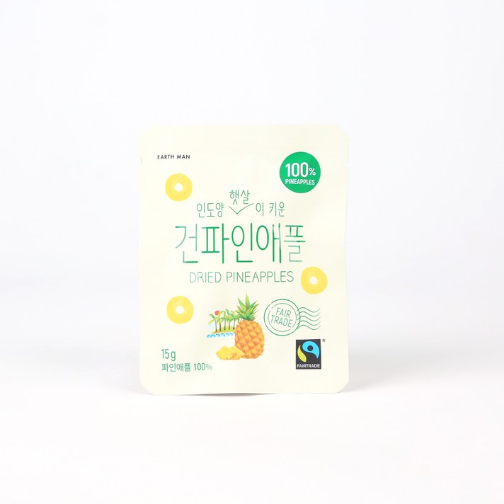 [어스맨] 공정무역 인도양 햇살이 키운 건파인애플 15g, 10봉