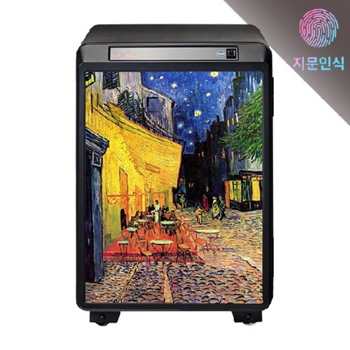  인기금고추천 lucell 지문금고 UP-060PM3지문 고흐명화 카페테라스금고 지문인식기능 선일루셀 김남주금고 엄마선물 아빠선물 가정용금고[iot스마트기능없음], 추가안함, 1층(E/V있음) 