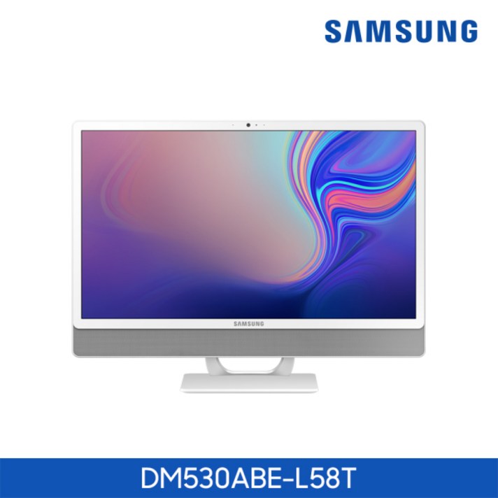  [고급팩] 2019년 NEW! 삼성 올인원 노트북 프로스트 화이트 DM530ABE-L58T, 형태:컬러 레이저 프린터, 상세 설명 참조 