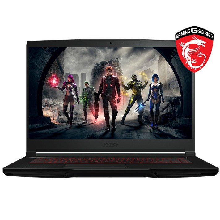  총16GB MSI Thin GF63 12UCX-i5 (G), Free DOS, 16GB, 512GB, 블랙 