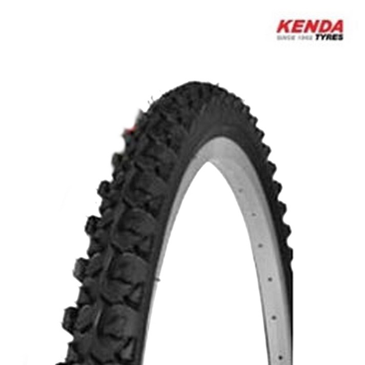 보급형 MTB형 타이어 + 던롭튜브 세트 [16인치~26인치 택일], 블랙