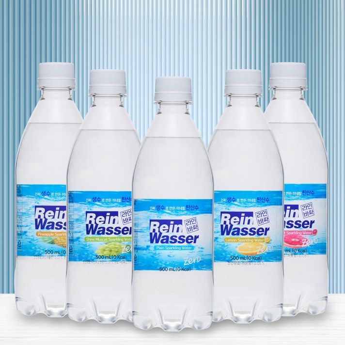  라인바싸 플레인 탄산수, 500ml, 80개 