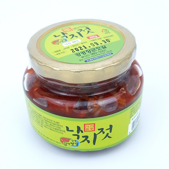 [강경젓갈] 양념낙지젓 250g, 단품
