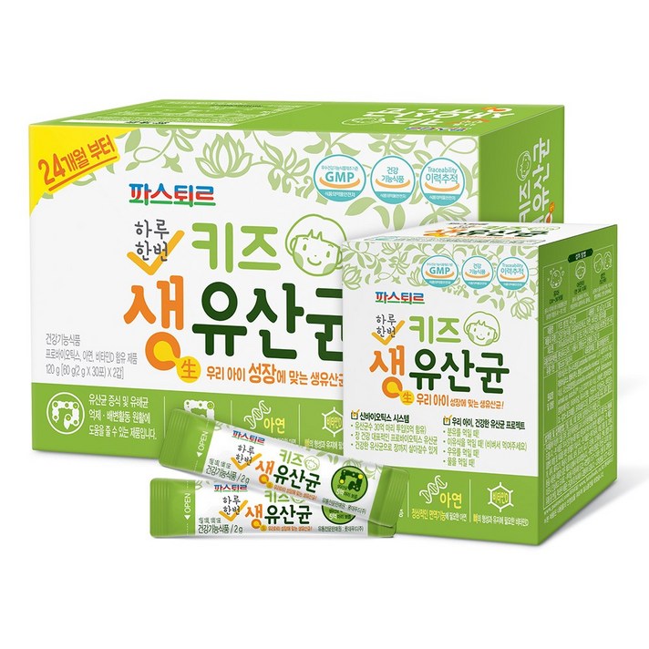 파스퇴르 키즈 생 유산균, 2g, 60개입
