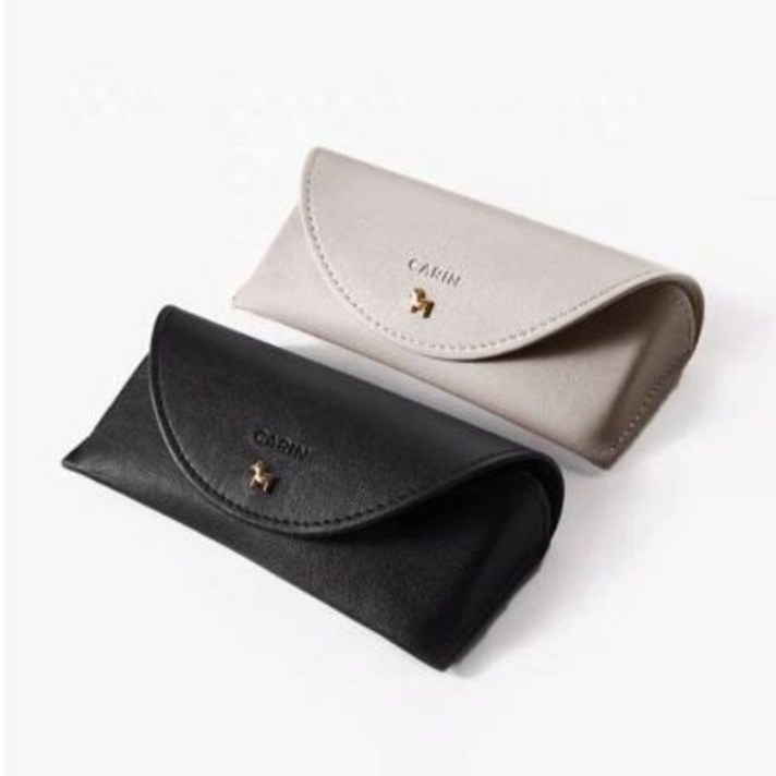 가죽 안경 케이스 파우치 하드 보관함 카린 안경 케이스 소녀만의 개성적이고 빈티지한 휴대용 카린 선글라스 케이스 압력에 강한