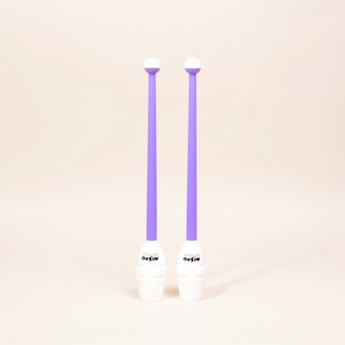 니스포 리듬체조 곤봉 멀티컬러 화이트-퍼플 주니어 36cm