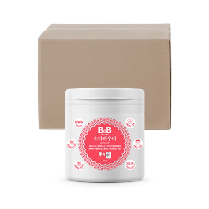 비앤비 소다파우더 세제 500g, 4개입