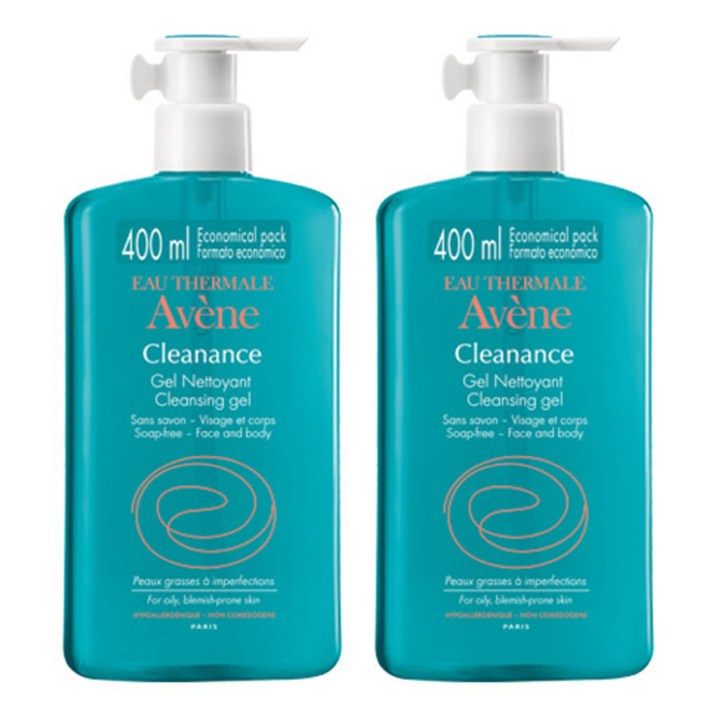 아벤느 클리낭스 클렌징 젤, 400ml, 2개