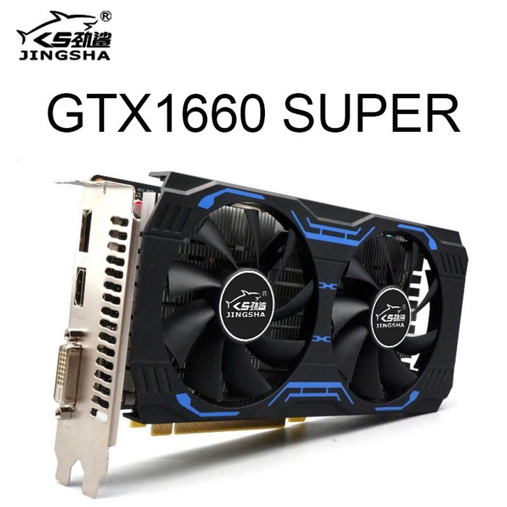 가성비 그래픽카드 JINGSHA 100 새로운 오리지널 NVIDIA GeForce GTX 1660 SUPER 비디오 카드 6GB GDDR6 PC Placa 그래픽 카드 마이닝