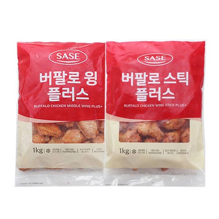 사세 버팔로윙 1kg+버팔로스틱 1kg, 2개