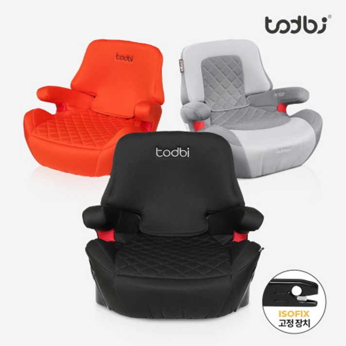 [토드비] 뉴코쿤 ISOFIX 부스터 주니어카시트, 블랙