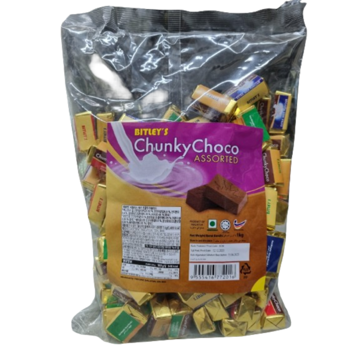  비틀리스 청키 초콜릿 어쏠티드 대용량 밀크 아몬드 헤이즐넛, 1개, 1kg 