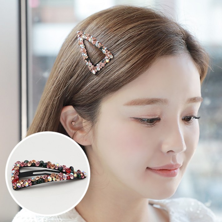  MISS21 알로카 큐빅 똑딱핀 헤어핀 머리핀 (hp1833) 
