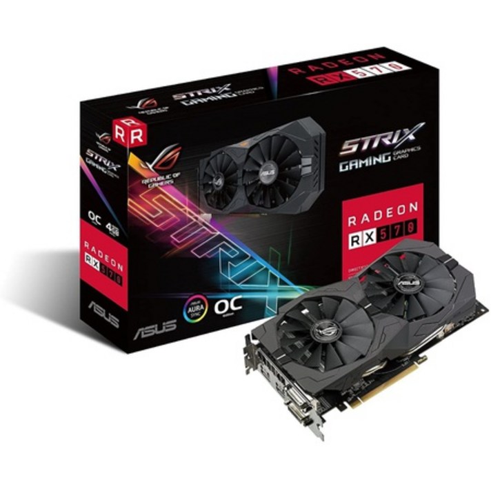 일본정품 3. ASUSTek ASUS 그래픽 보드 Strix 시리즈 AMD Radeon RX570 탑재 비디오 카드 ROG -STRIX -RX5, One Size_One Color, 상세 설명 참조0, 상세 설명 참조0