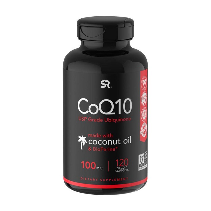 스포츠리서치 CoQ10 100mg 베지 소프트젤, 120개입, 1개