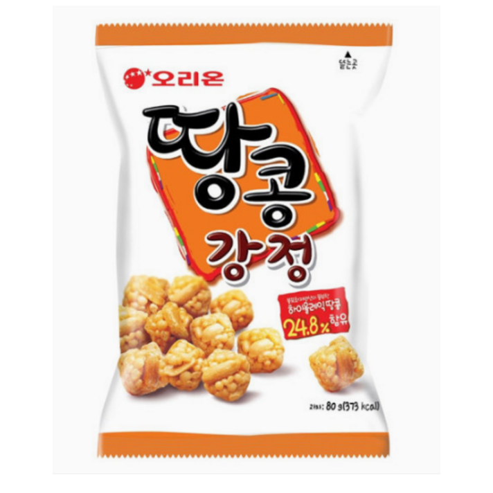 오리온 땅콩강정, 80g, 6개