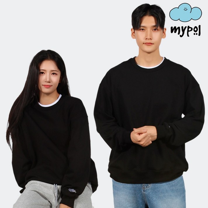 마이폴 유니크 오버핏 맨투맨 빅사이즈 커플