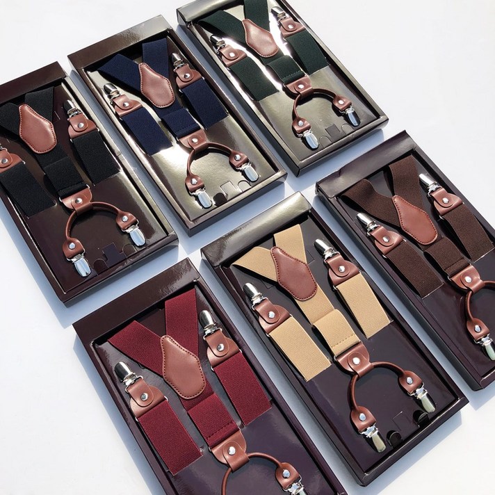 클래식 밴드 서스펜더 멜빵 6color