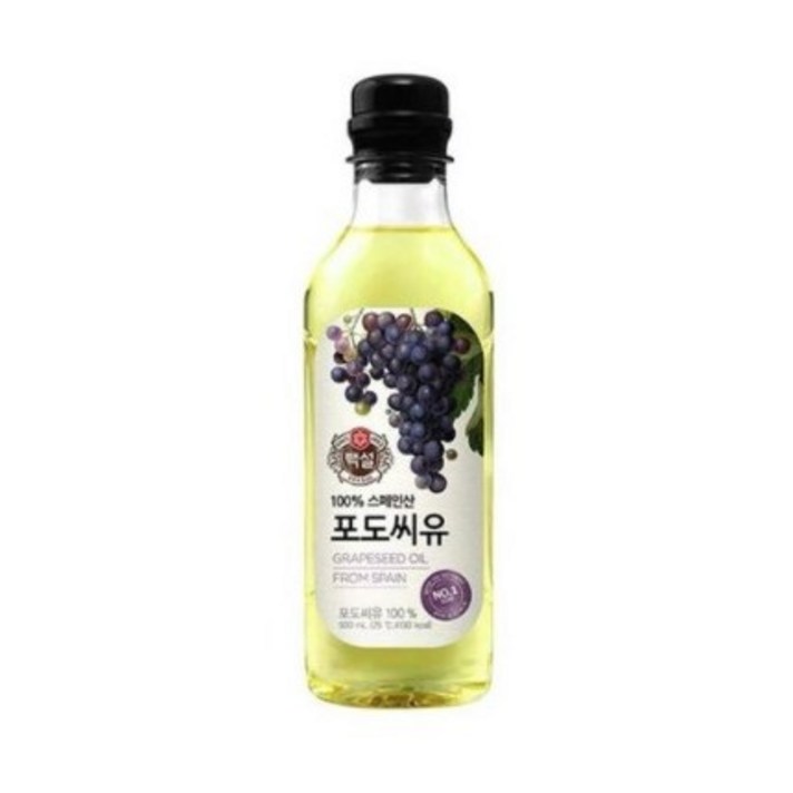 백설 포도씨유, 500ml, 2개