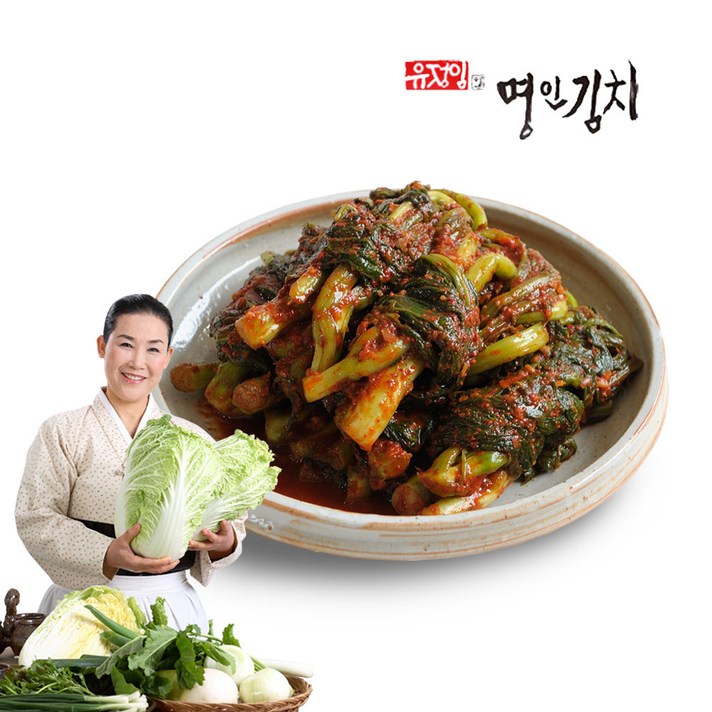 명인유정임 [유정임] 명인김치 돌산 갓김치, 5kg, 1개