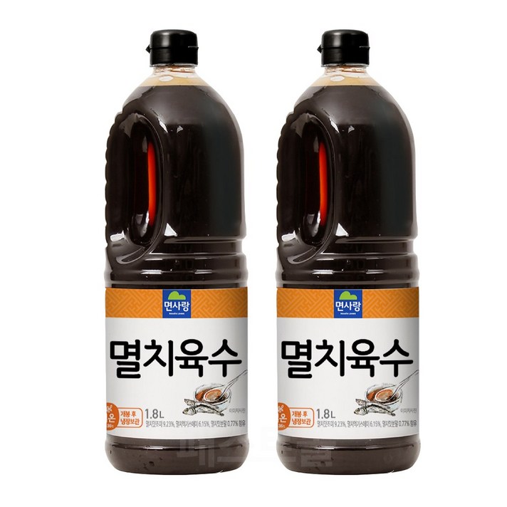 면사랑 멸치육수, 2개, 1.8L