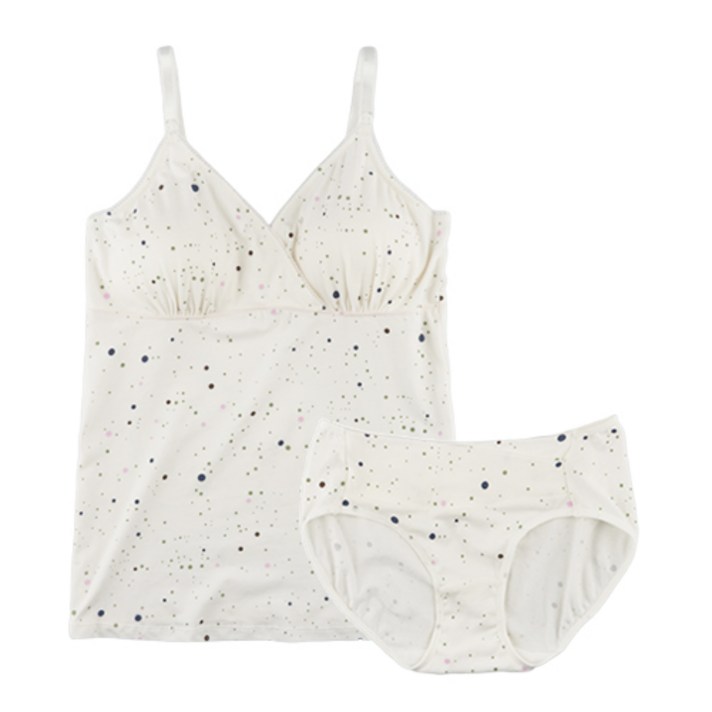 뉴니끄 원터치 폴크닷 수유나시 + 임산부팬티 세트