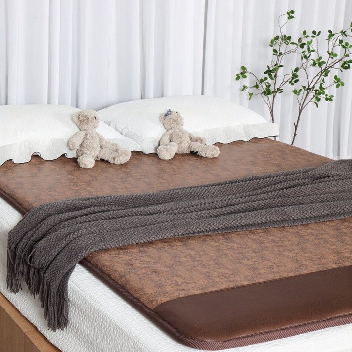 무전자 26년형 한일의료기 국산 EMF 전자파 없는 탄소매트 두꺼운 카본 전기매트 싱글 더블 퀸 분리난방, 진스웨이드, 더블 퀸 분리난방150x200