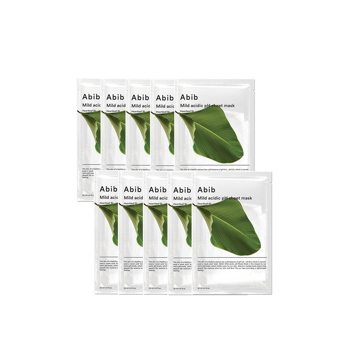 아비브 약산성 pH 시트 마스크 어성초 핏 30ml, 1개입, 10개