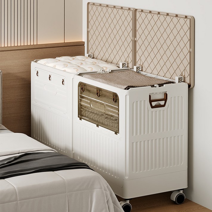 파격할인수납하마 대형 정리함 오픈 접이식 리빙박스 이동 수납함