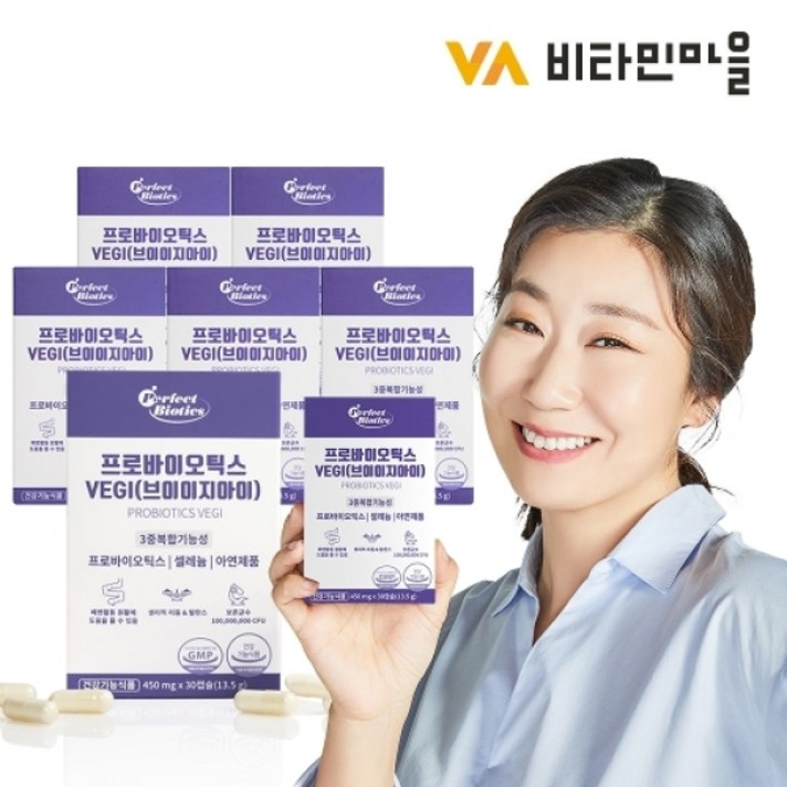  퍼펙트바이오틱스 프로바이오틱스 VEGI, 30정, 6개 