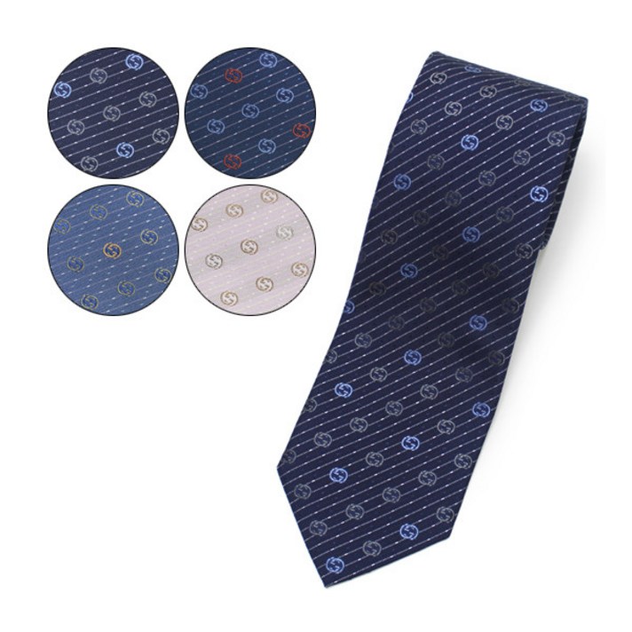 [구찌] 인터로킹 G 패턴 실크 타이 4종 택1 319922 4B002
