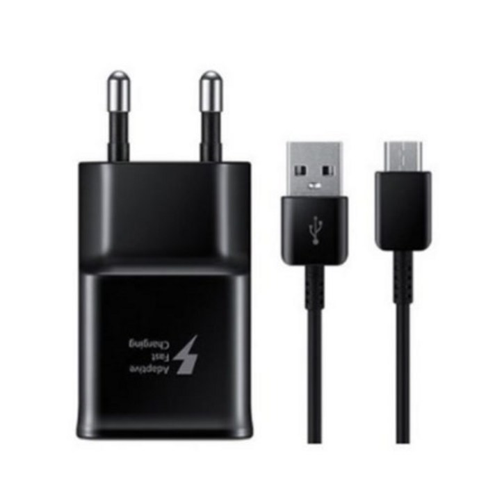 삼성전자 USB C타입 급속 여행용 핸드폰충전기 EP-TA20, 블랙, 1개