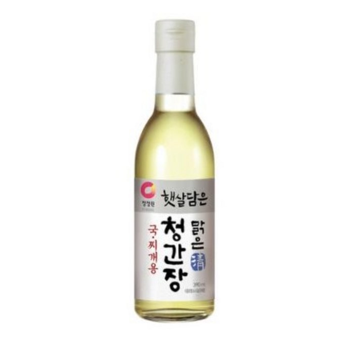청정원 햇살담은맑은청간장 국찌개용, 390ml, 4개