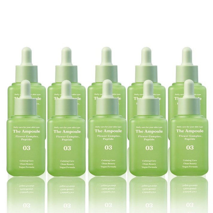 더마쉐어 더앰플 비건 플라워 콤플렉스 펩타이드 모공 탄력 케어 세럼, 10개, 60ml