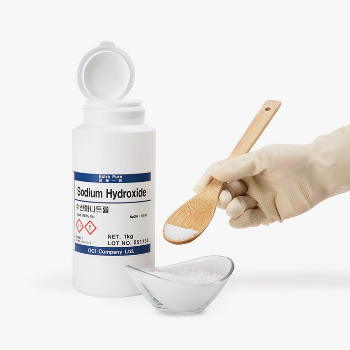 에코켐 가성소다 수산화나트륨 NaOH 순도99% 1kg 프리미엄 시약, 1개