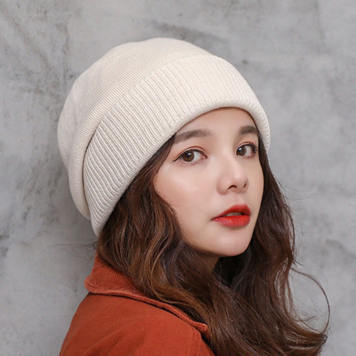 [사은품증정] 랄라닷 여성 겨울모자 울 비니모자 털모자 버킷햇 남자비니 벙거지 방한모자