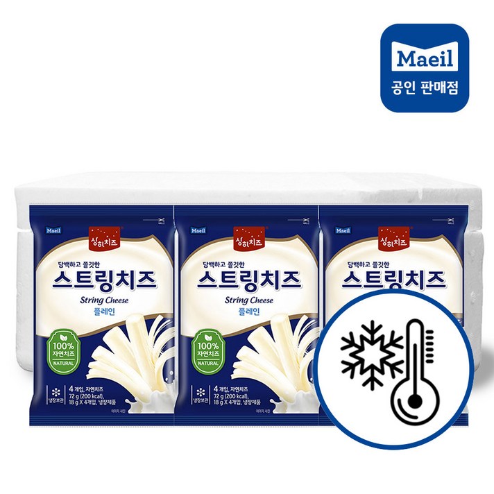 매일유업 스트링치즈 플레인 18g, 12개입