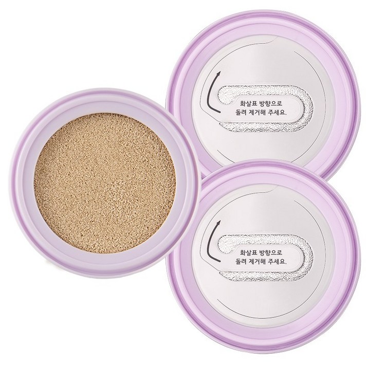 셀프뷰티 유니콘 오로라 광채 쿠션 SPF50+ PA+++ 리필 15g, 23호 내추럴베이지, 3개