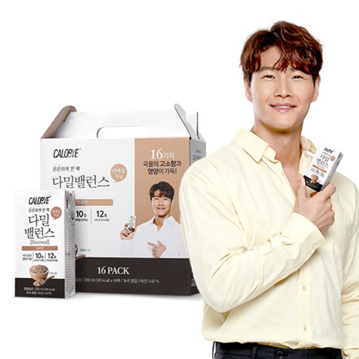  칼로바이 다밀밸런스 오곡맛 식사대용 단백질 쉐이크, 200ml, 16개 