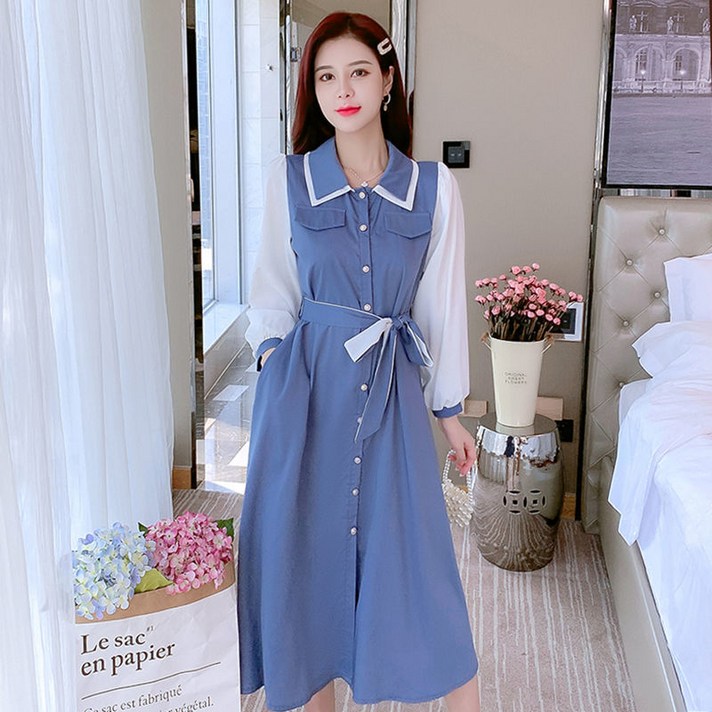 만씬 롱 원피스형 선녀 스커트