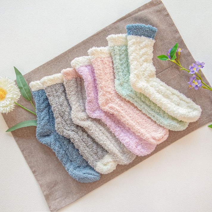 디에프 스노우윈터 수면양말 7종세트