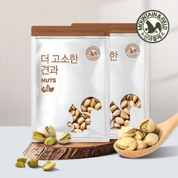 [산과들에]볶음/구운 피스타치오 400gX2봉, 구운피스타치오(염)400g*2봉, 상세설명 참조