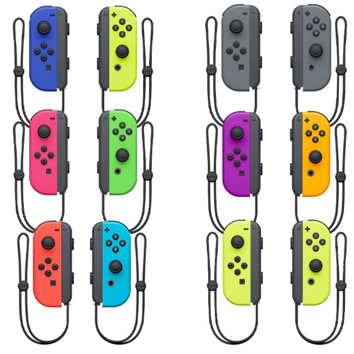 닌텐도 스위치 조이콘 (L-R) 6종 / Nintendo Joy-Con, 네온 퍼플-네온 오렌지