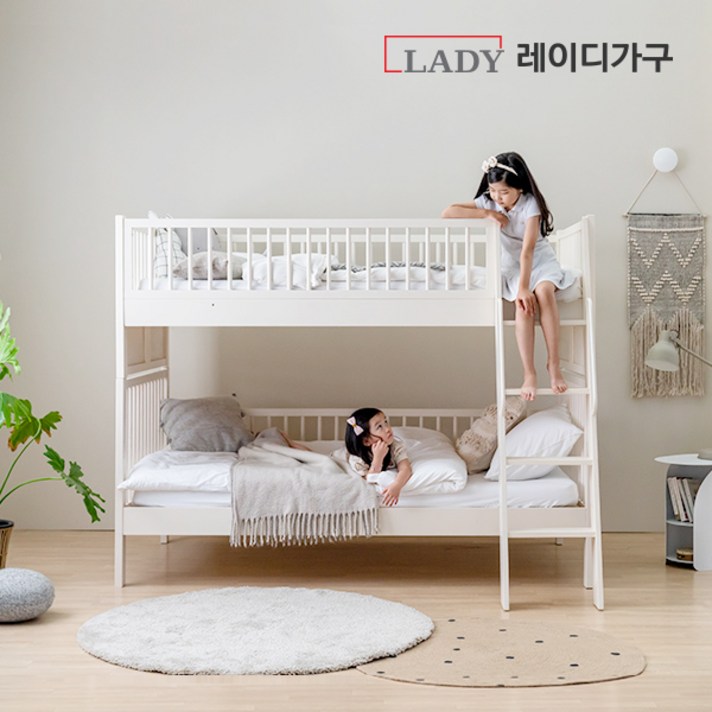 레이디가구 스칸딕 원목 분리형 이층침대 SS_프레임, 달콤한크림빵