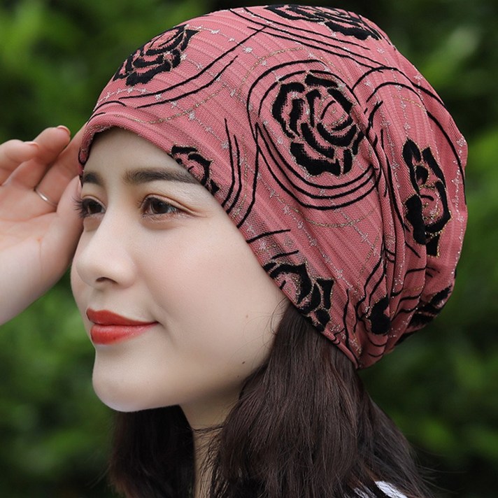 신페이드 여성 비니 모자 가을 봄 여름 패션 항암 여자 두건 중년