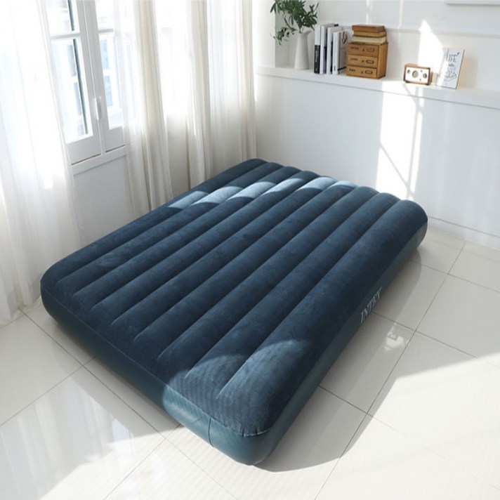 인텍스 에어매트리스+자동펌프+수리패치 에어매트, 단일